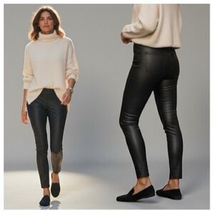 Michael Kors Black Skinny faux Leather leggings Pants